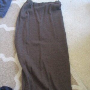 Vintage Pursuits, Ltd Brown Wool long knit classic skirt straight